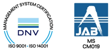 Kawamura ได้รับการรับรอง ISO 9001 และ ISO 14001 จาก DNV